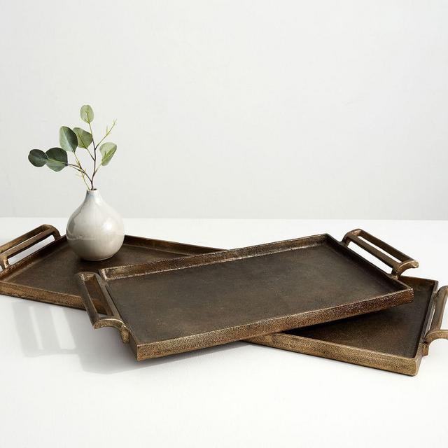 Pottery Barn - Antiqued Metal Decorative Tray