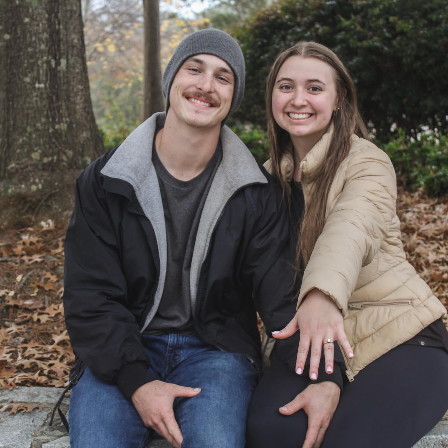 Getting engaged on top of Stone Mountain!