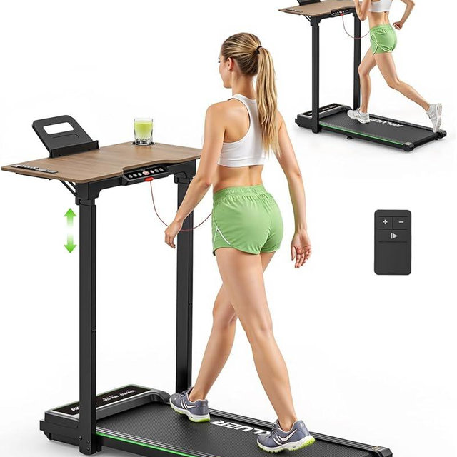 Akluer Walking Pad Treadmill, 330lbs Capacity, Compact Walking Pad, 2.5HP Desk Treadmills, 45dB Silent Operation, Foldable Treadmill with Remote Control, for Home Office