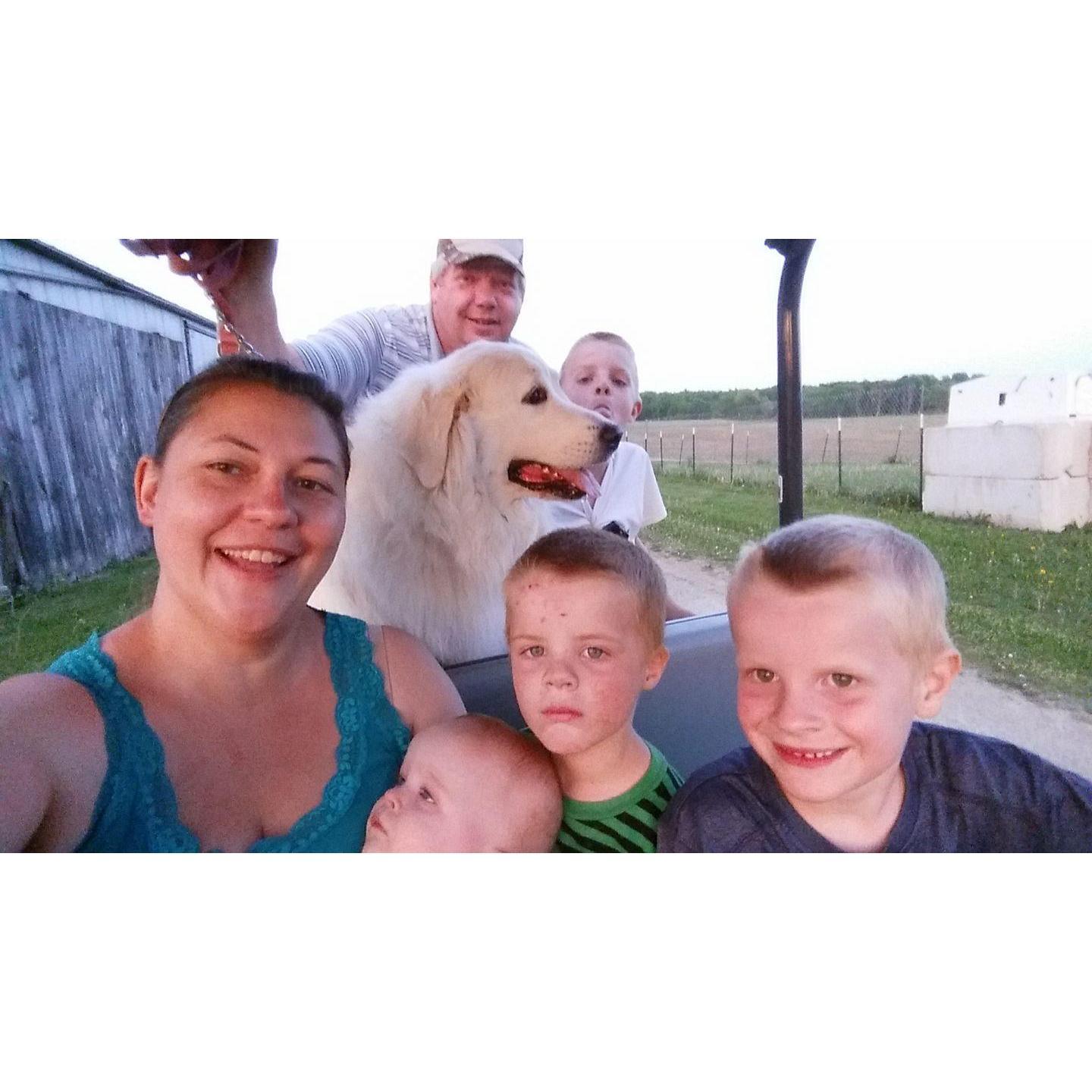 May 2018 having fun with the boys, driving the gator!