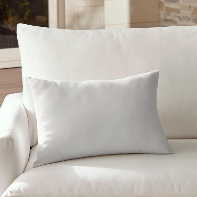 Sunbrella ® White Sand Outdoor Lumbar Pillow