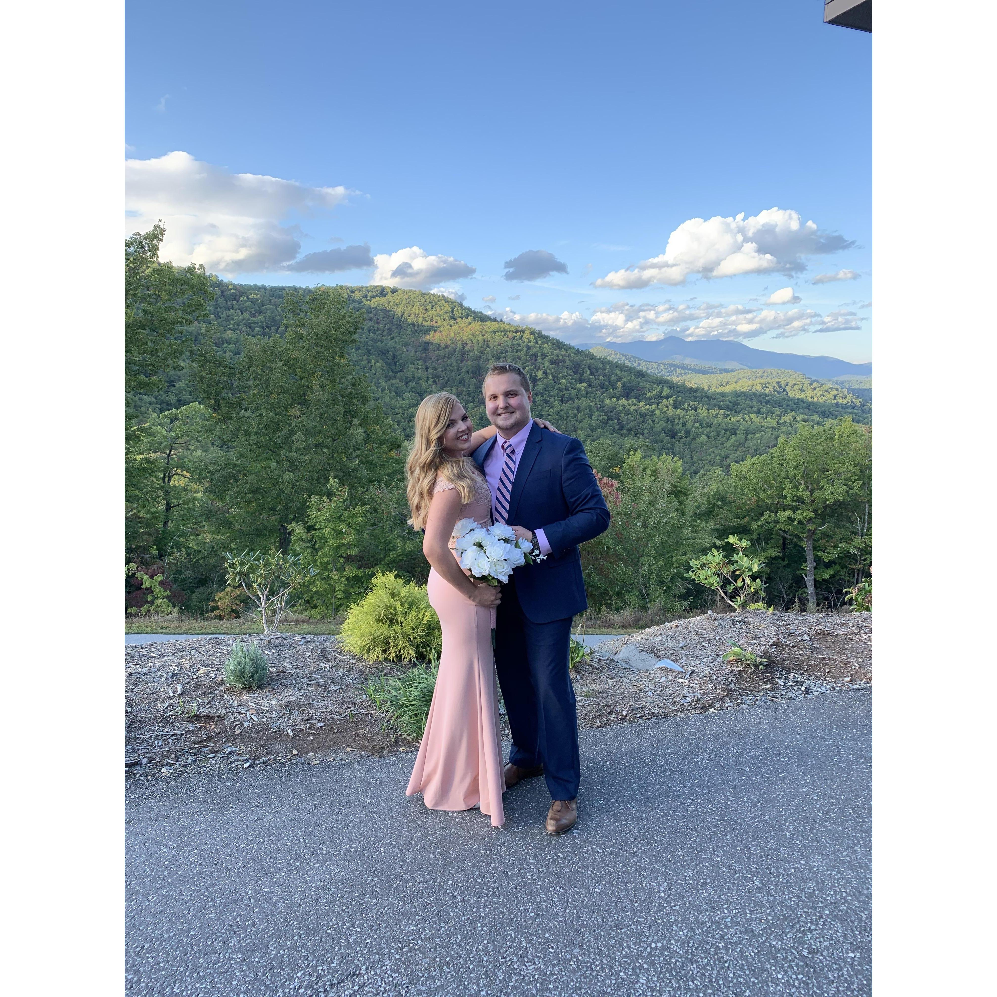 Faith's sister, Anna, and her husband, Josh's, wedding in 2019 in beautiful North Carolina!