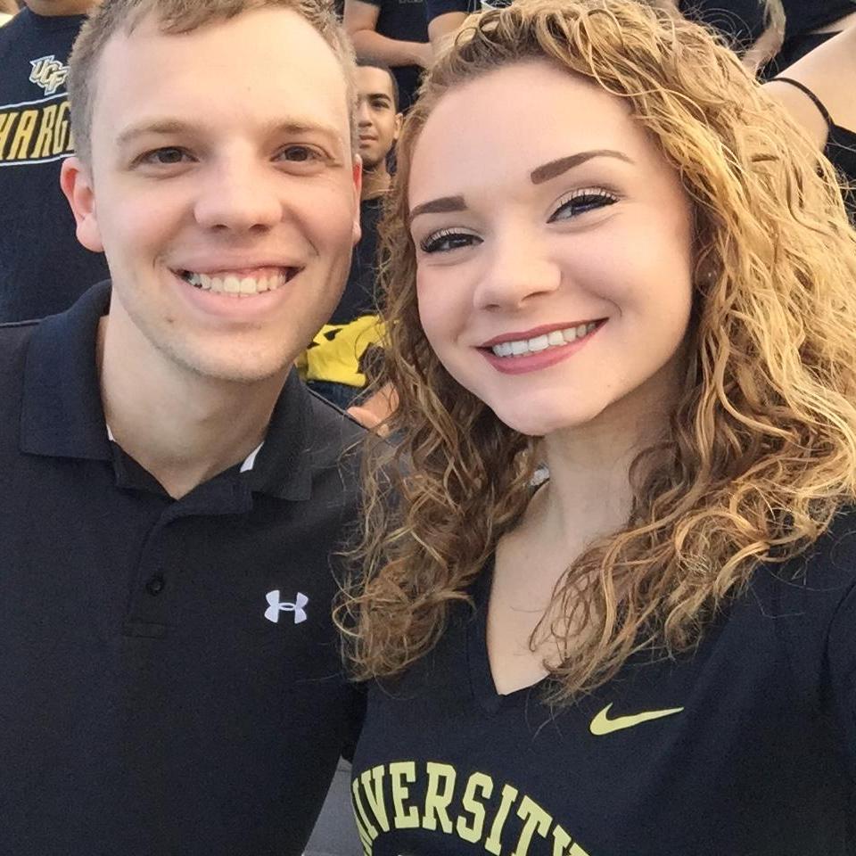 Our first UCF football game together.