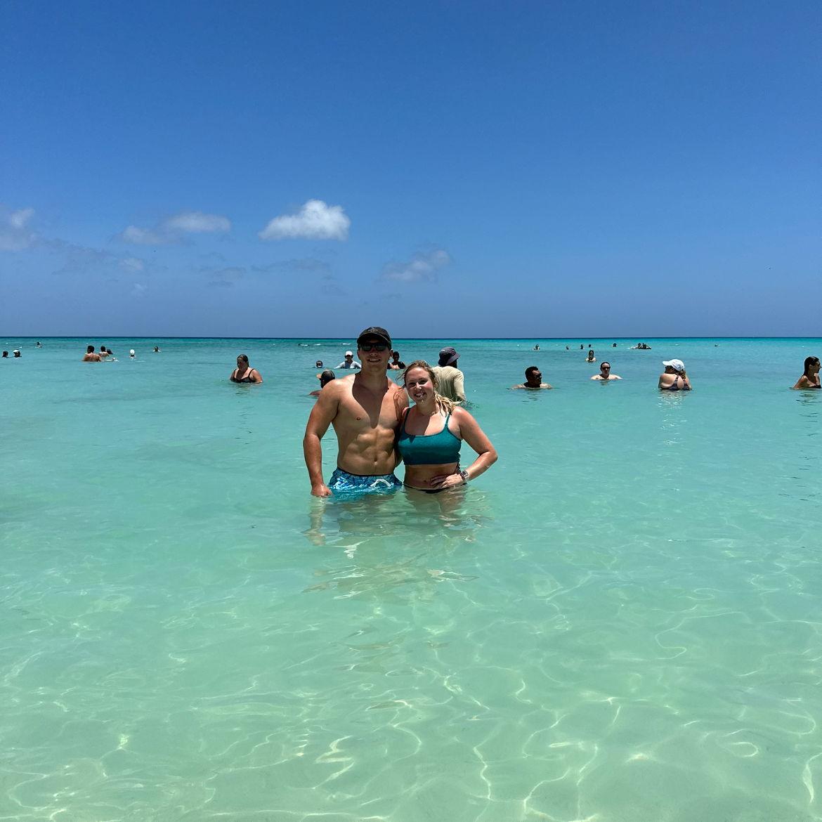 Swimming in Aruba, July 2023