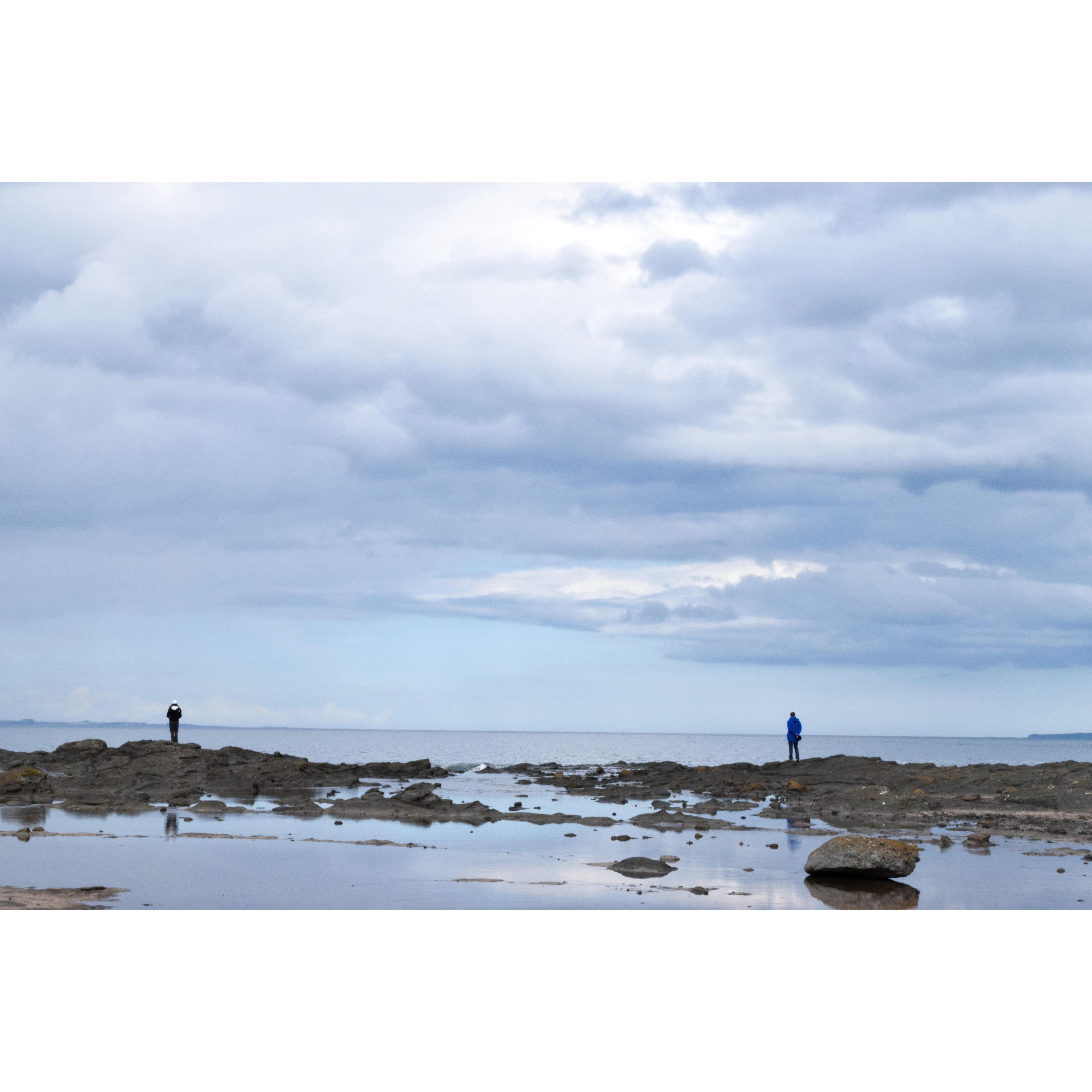 Chris looking out to sea in North Berwick