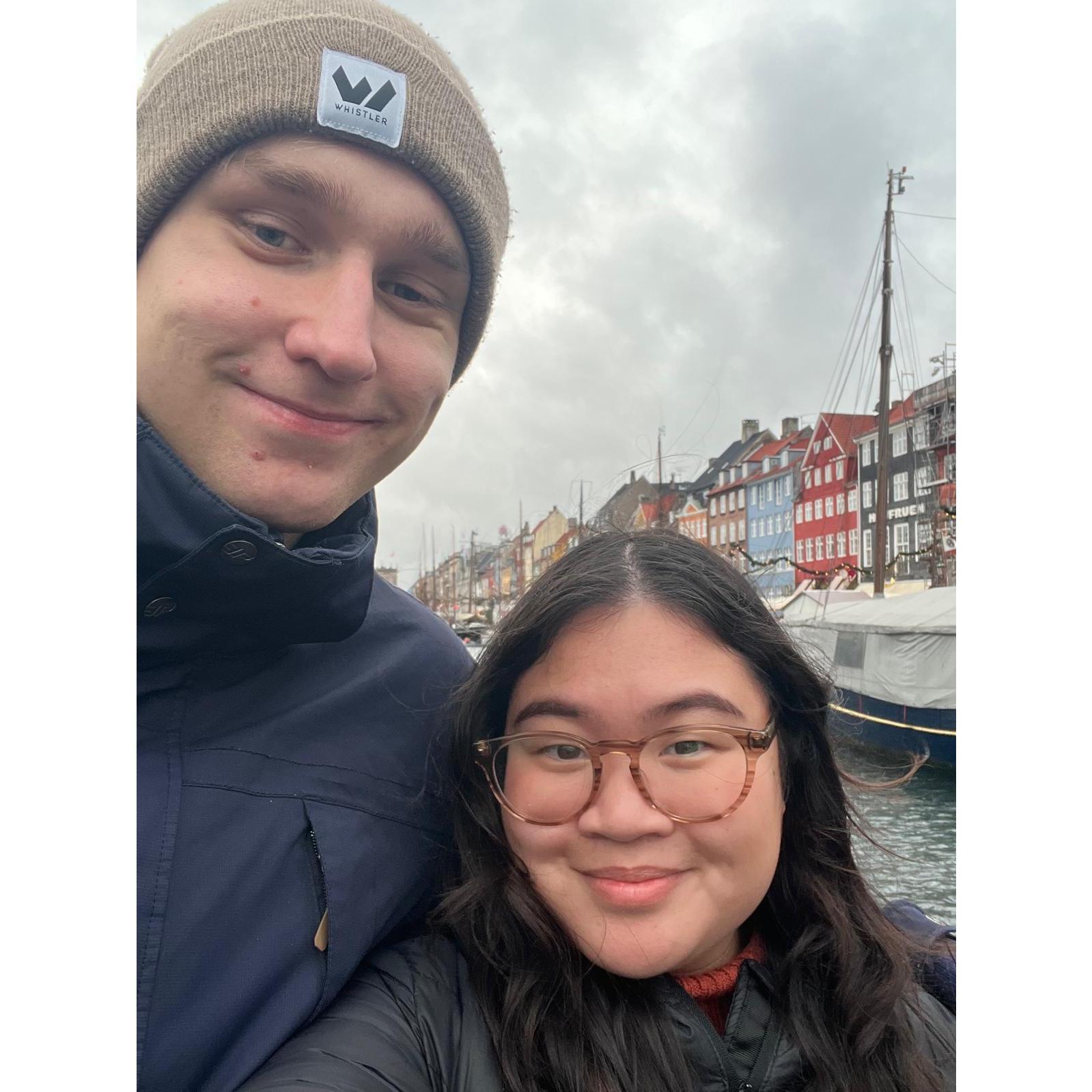 Nyhavn in Copenhagen. Fall 2023