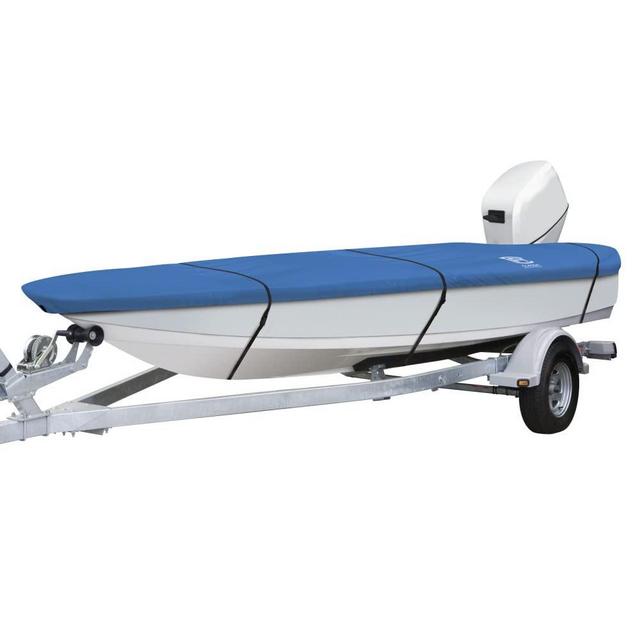 Classic Accessories Stellex All Seasons Boat Cover, Fits Boats 14' - 16' L x 75" W, Trailerable Boat Cover with Polyester Fade-Resistant Fabric, Model A