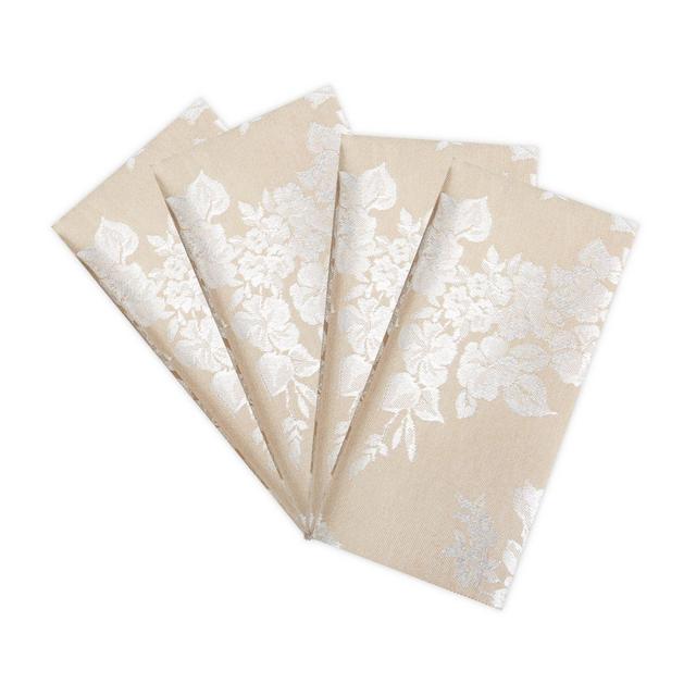 Spring Medley Damask Napkins in Natural (Set of 4)