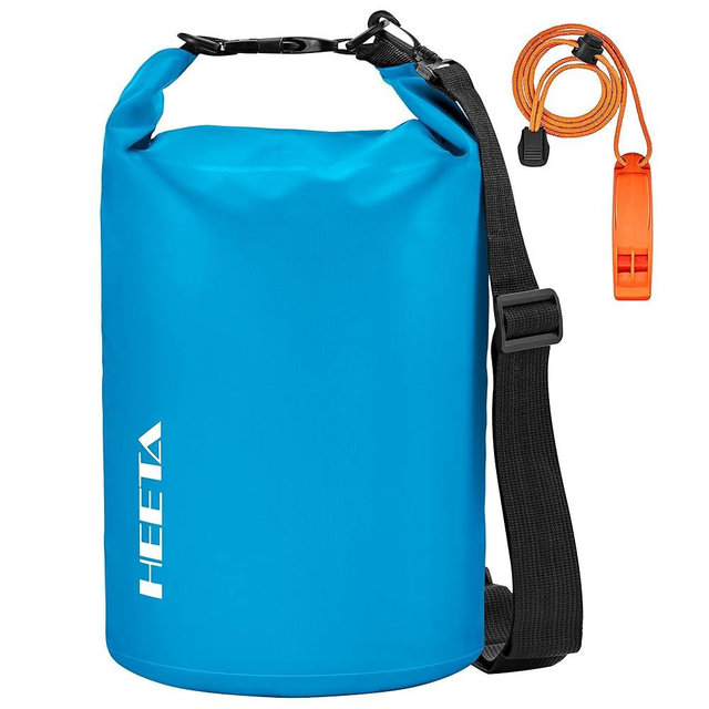 HEETA Waterproof Dry Bag for Women Men(Upgraded Version) 5L/10L/20L/30L/40L Roll Top Lightweight Dry Storage Bag Backpack with Emergency Whistle for Travel, Swimming, Boating, Kayaking, Camping, Beach