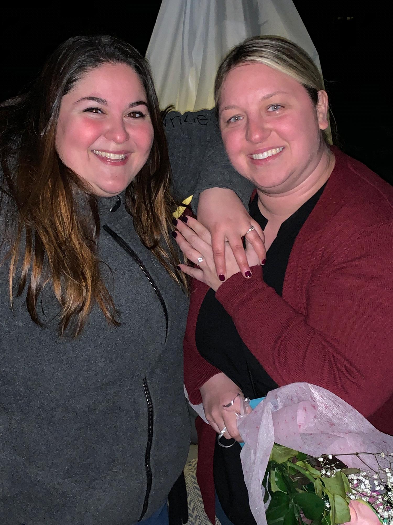 When Krista proposed to Katya at the same place we had our first date.
