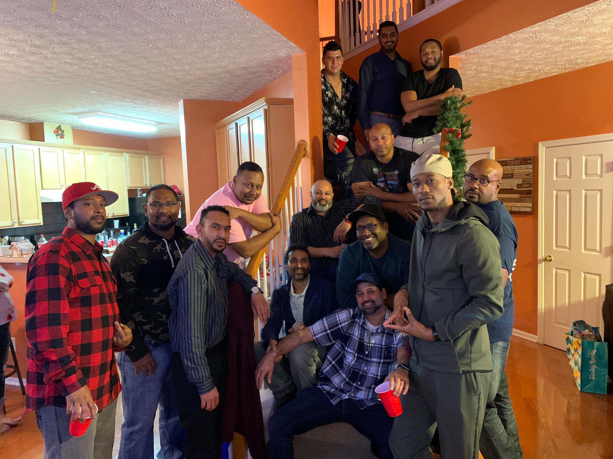 Most of the guys who were present o our engagement.
