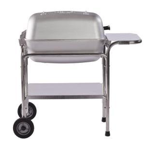 PK Grills Original Cast Aluminum Charcoal Grill and Smoker in Silver
