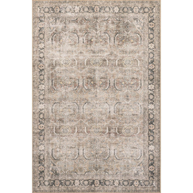 Nuloom Hillstone Collection Deidra Traditional Vintage Medallion Area Rug, 5' x 8', Yellow