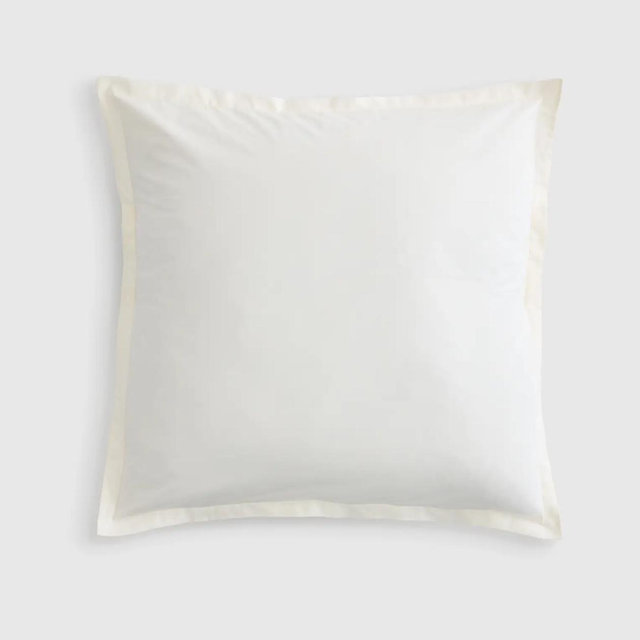 Organic Brushed Cotton Euro Sham COLOR: Ivory