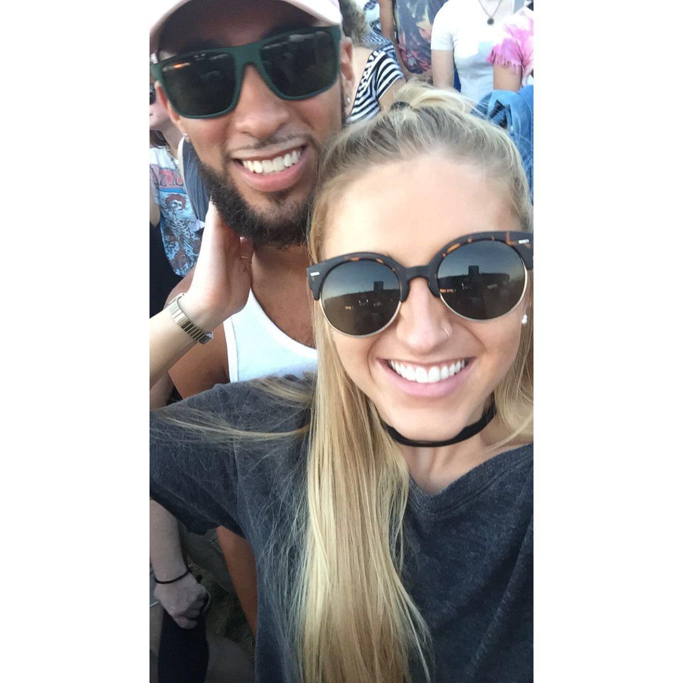 Summer 2016! Our second summer together - taken at a Wiz Khalifa & Snoop Dogg concert.