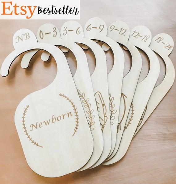 Baby and Toddler Eco-Friendly Wood Closet Dividers