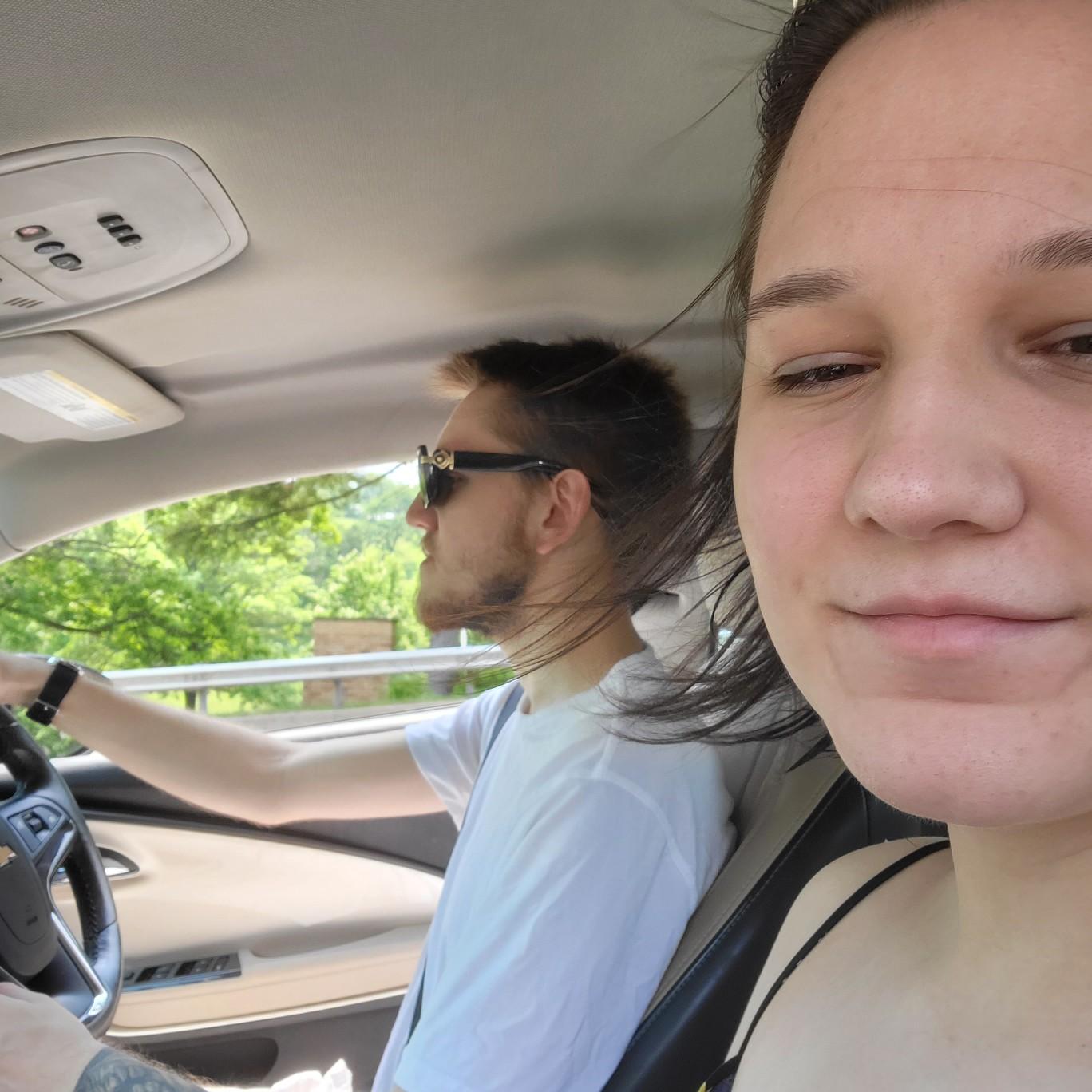 One of many car selfies. May 2021