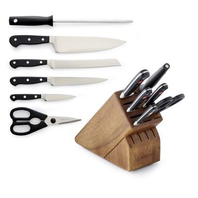Wusthof Classic 7-Piece Knife Block Set, Walnut Block