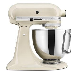 KitchenAid Artisan Series 5 Quart Tilt Head Stand Mixer with Pouring Shield KSM150PS, Almond Cream