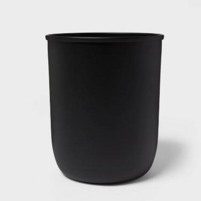 Solid Bathroom Wastebasket Black - Project 62™