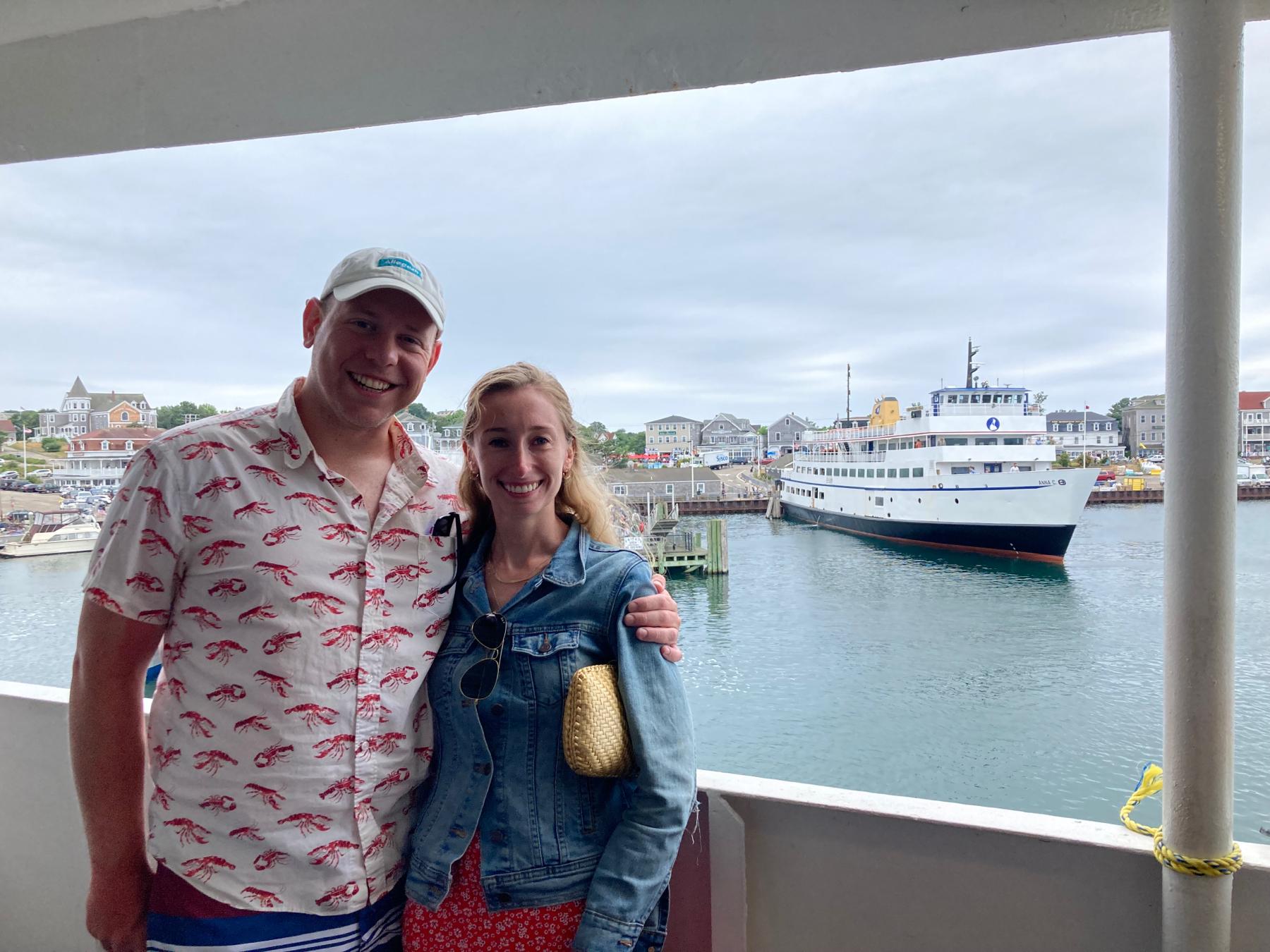 On the ferry to Block Island