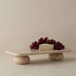 Lusine Rectangular Marble Serving Stand