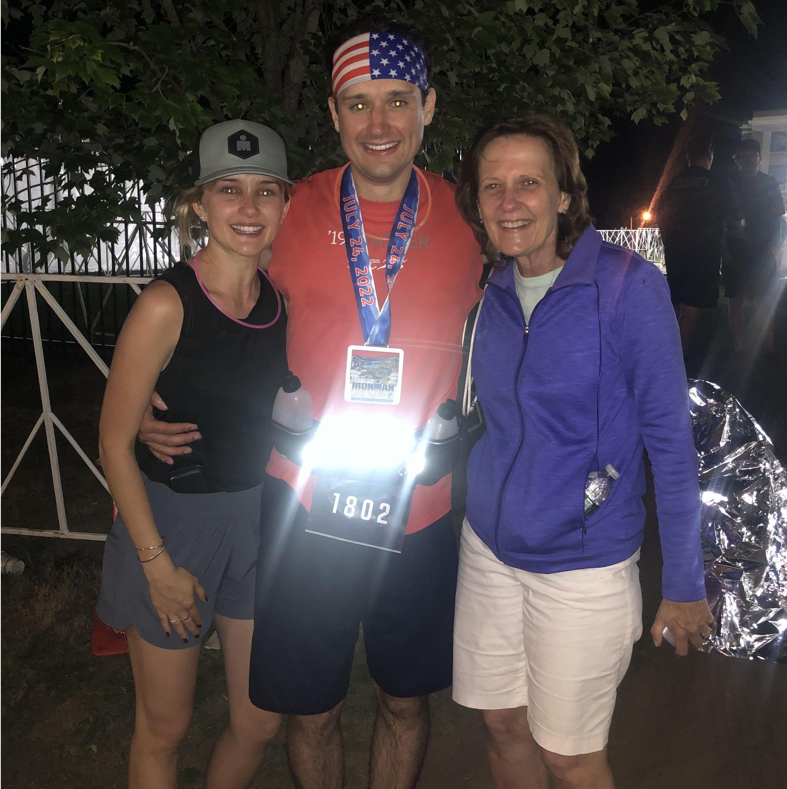 Jonathan completing his first IRONMAN! (July 2022)
