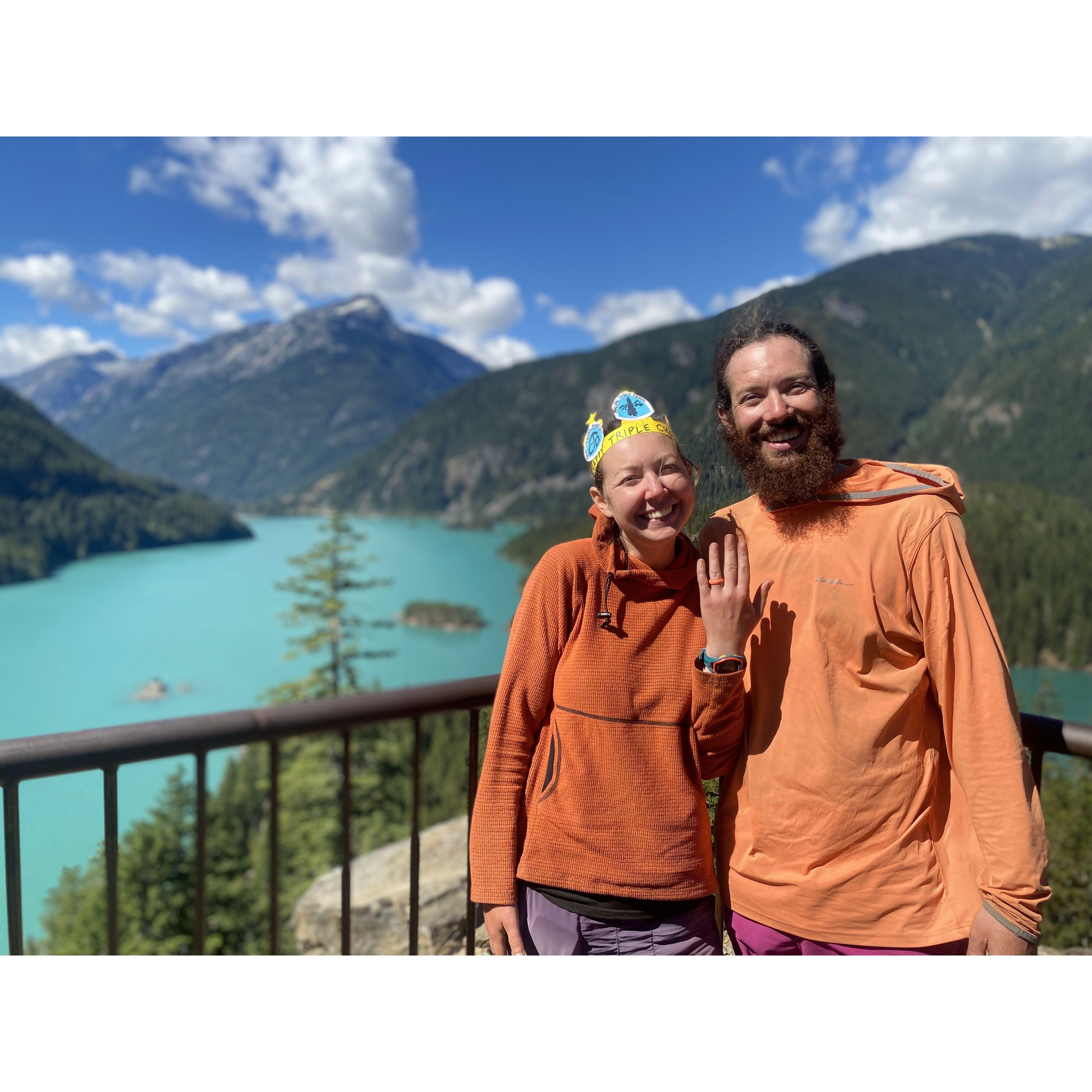 ~6 hours engaged at Diablo Lake, North Cascades NP - PCT 2022
