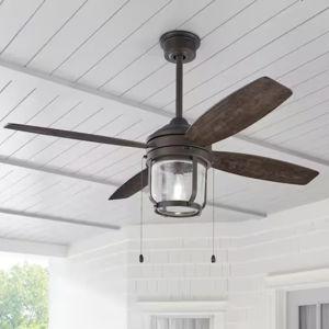 Northampton 52 in. LED Indoor/Outdoor Espresso Bronze Ceiling Fan with Light