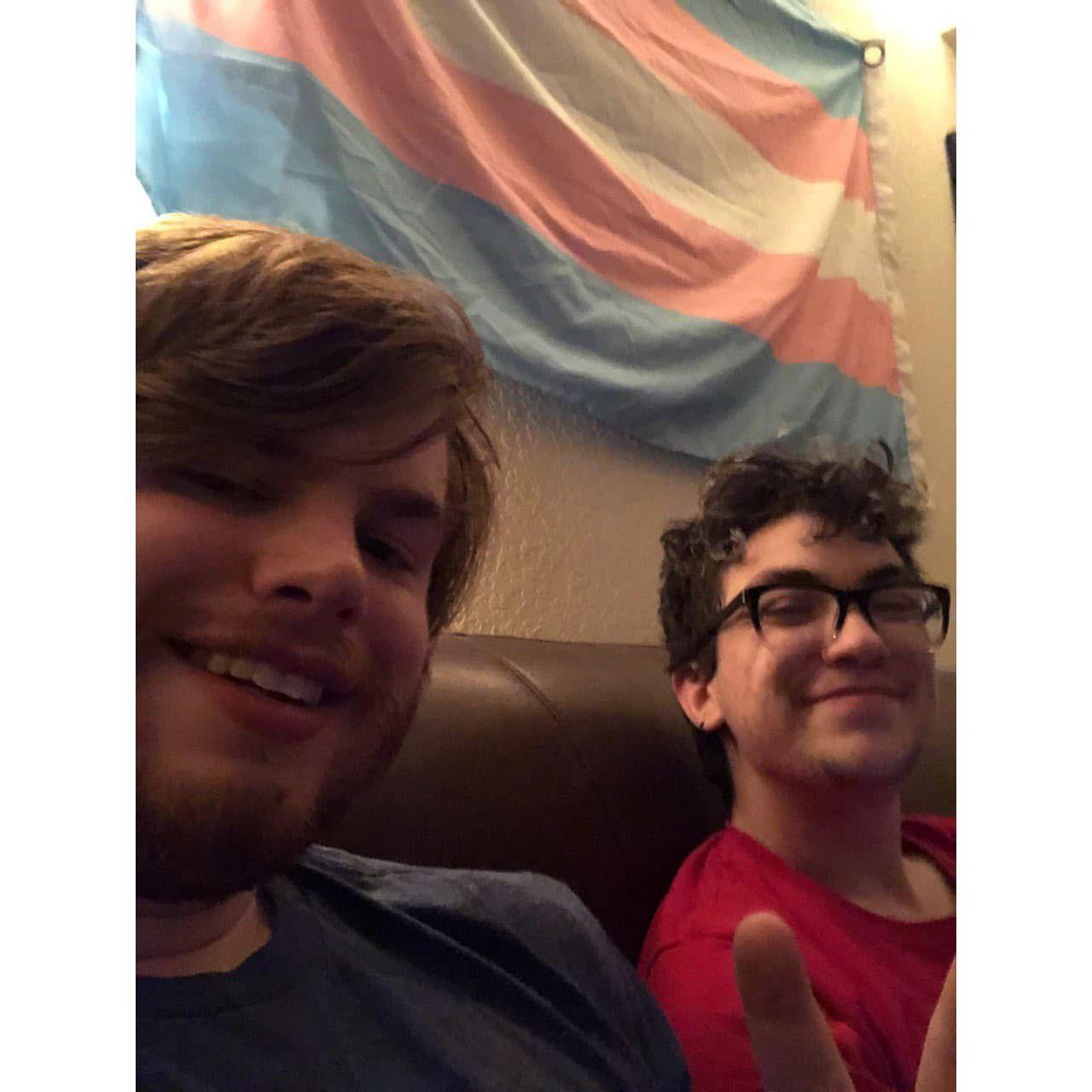 This selfie was snapped during our first date!