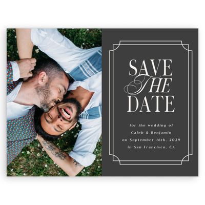 Grey Wedding Digital Save the Date - Cato Photo