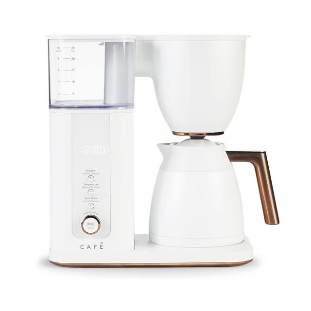 Café Specialty Drip Coffee Maker | 10-Cup Insulated Thermal Carafe | WiFi Enabled Voice-to-Brew Technology | Smart Home Kitchen Essientials | SCA Certified, Barista-Quality Brew | Matte White