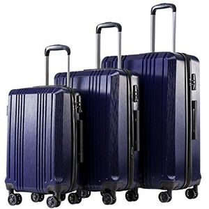 Coolife Luggage Expandable Suitcase 3 Piece Set with TSA Lock Spinner 20in24in28in