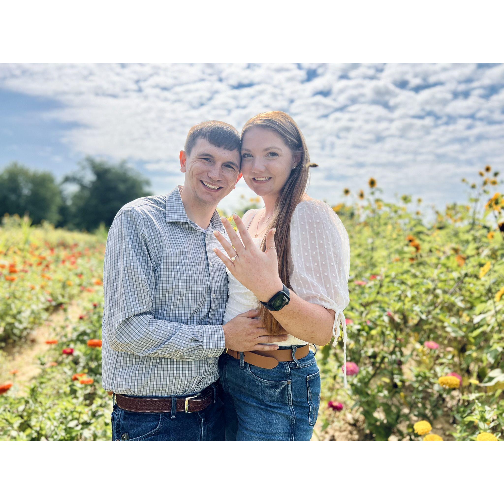 The day we got engaged!