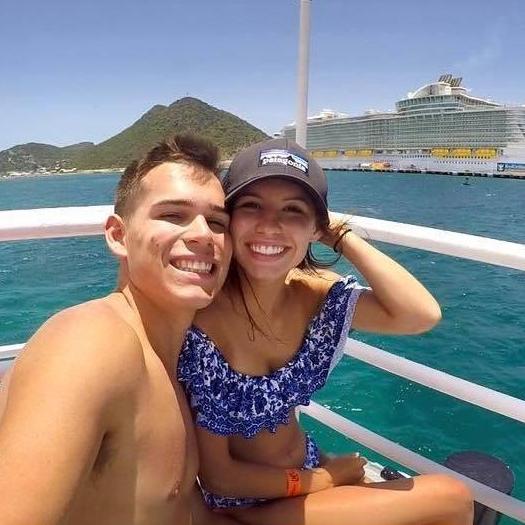 first cruise together, St. maarten, 2017