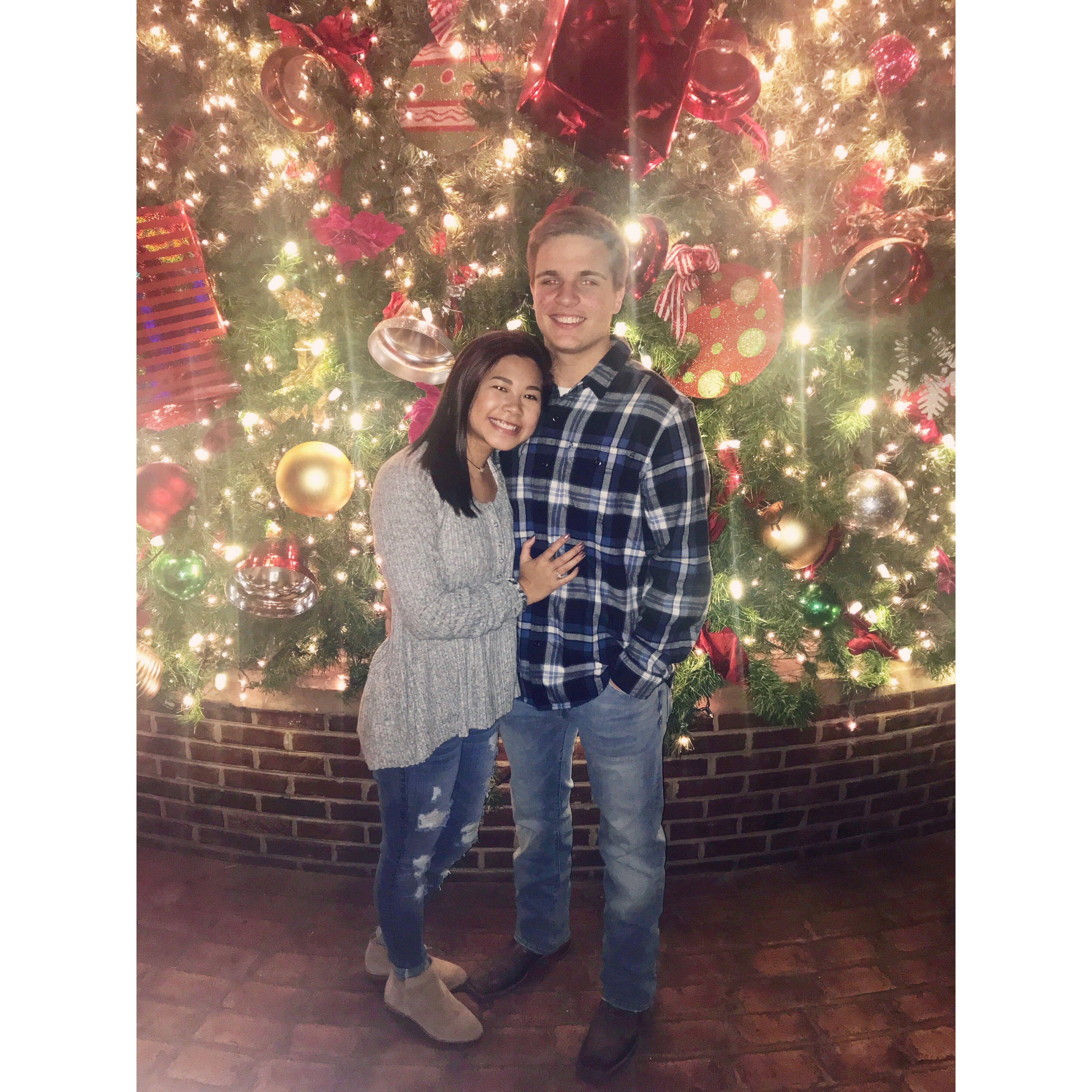 Our first “date” to the Christmas lights at Opryland!