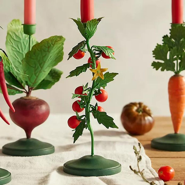 Vegetable Patch Taper Holder - Cherry Tomato, One Size
