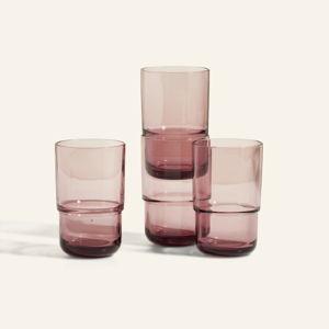 Tall Night + Day Glasses (set of 4) - Rosa