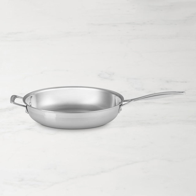 Le Creuset Classic Stainless-Steel Fry Pan, 12"