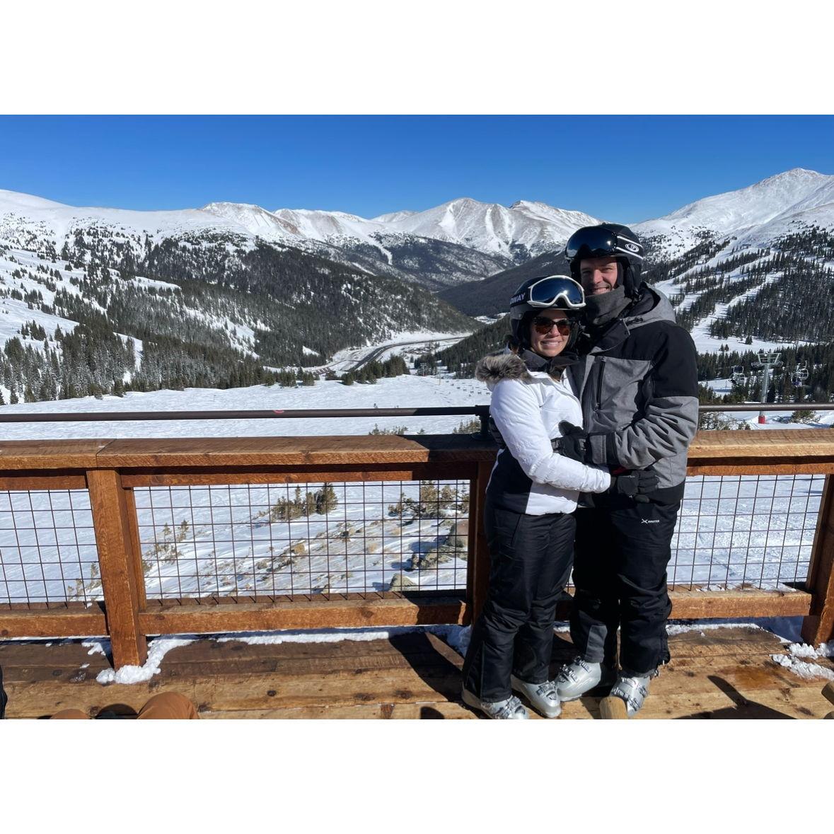 1st time in Colorado and 2nd time ever skiing for Brett