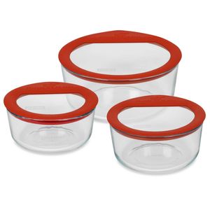 Pyrex® No Leak™ Storage Glass Containers