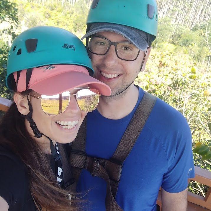 Michael put a huge smile on Kelsey's face by zip-lining (Hawai'i - 2023)