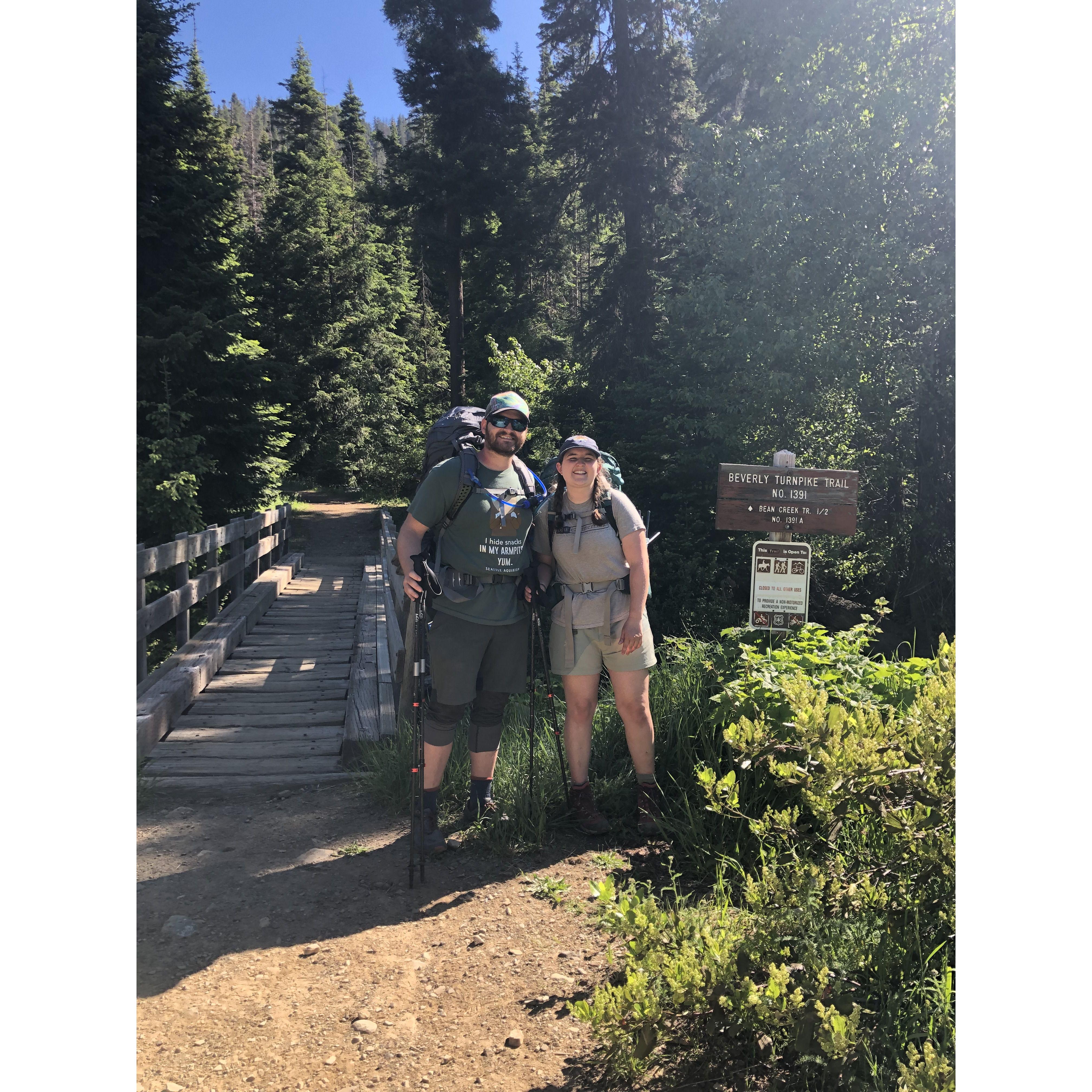 First official backpacking trip together!
