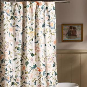 The Printed Cotton Slub Shower Curtain Collection