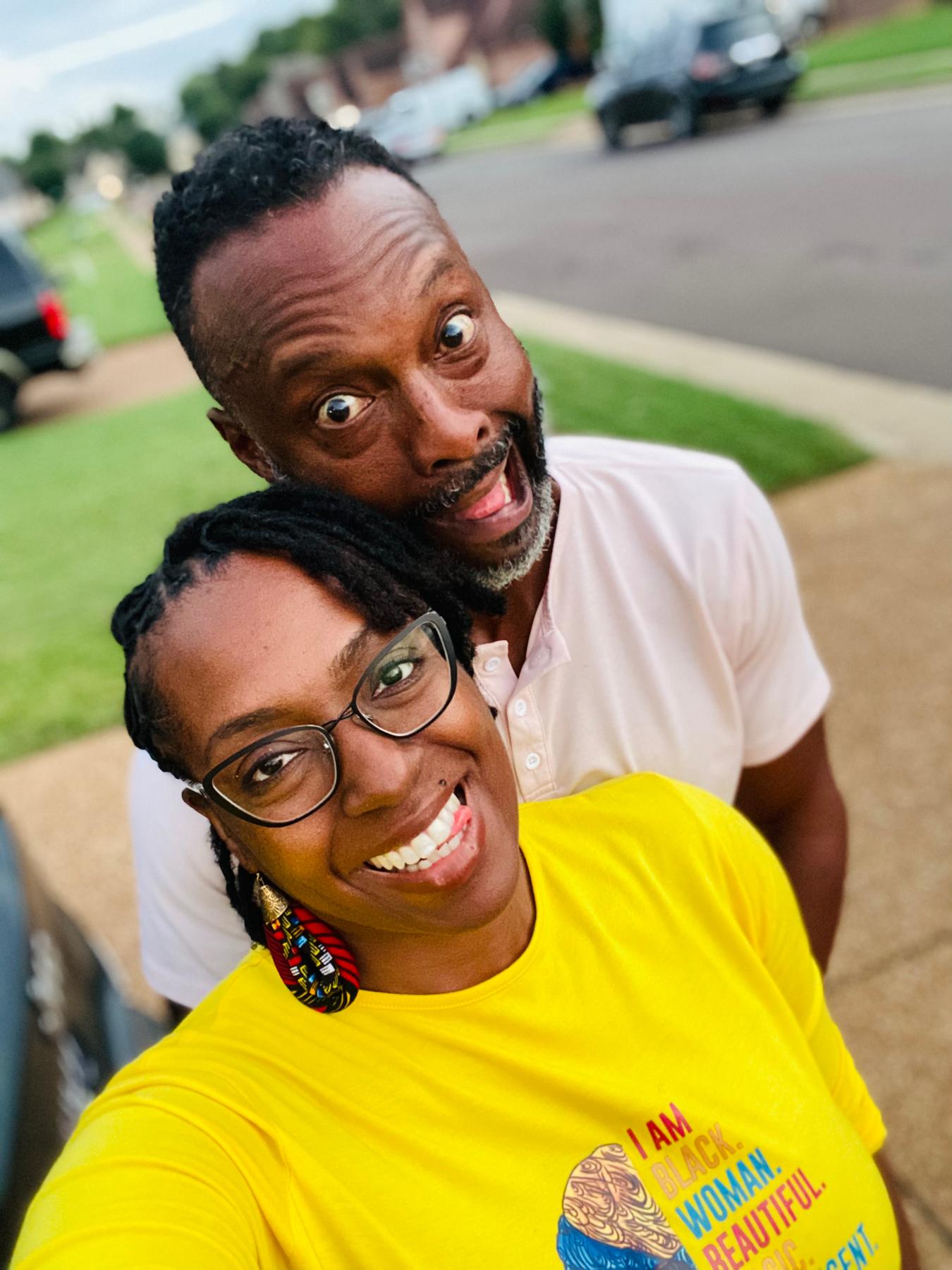 Just being goofy