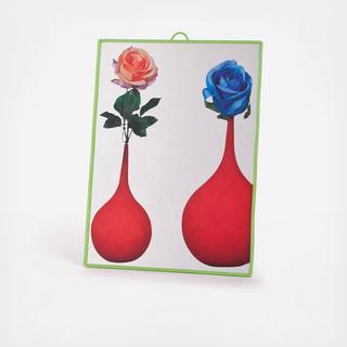 Toiletpaper Flowers Mirror