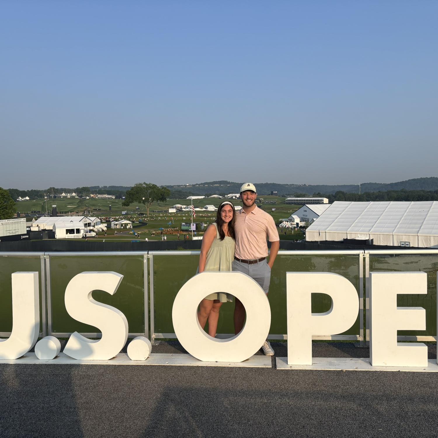 Joe’s sister, Maryanne, got us tickets to the US Open in Oakmont!