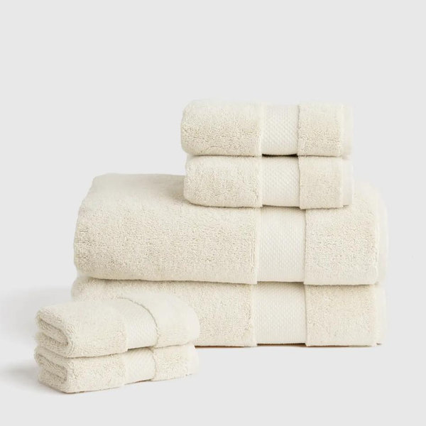 Turkish Ultra Luxe Plush Bath Towel Bundle in Ivory