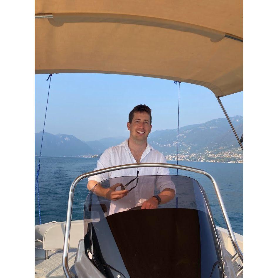 We rented a boat in Lake Como during the Research Year 1.0 Eurotrip