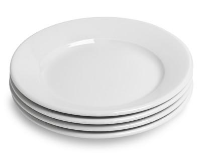 Apilco Tradition Porcelain Bread & Butter Plates Set of 4